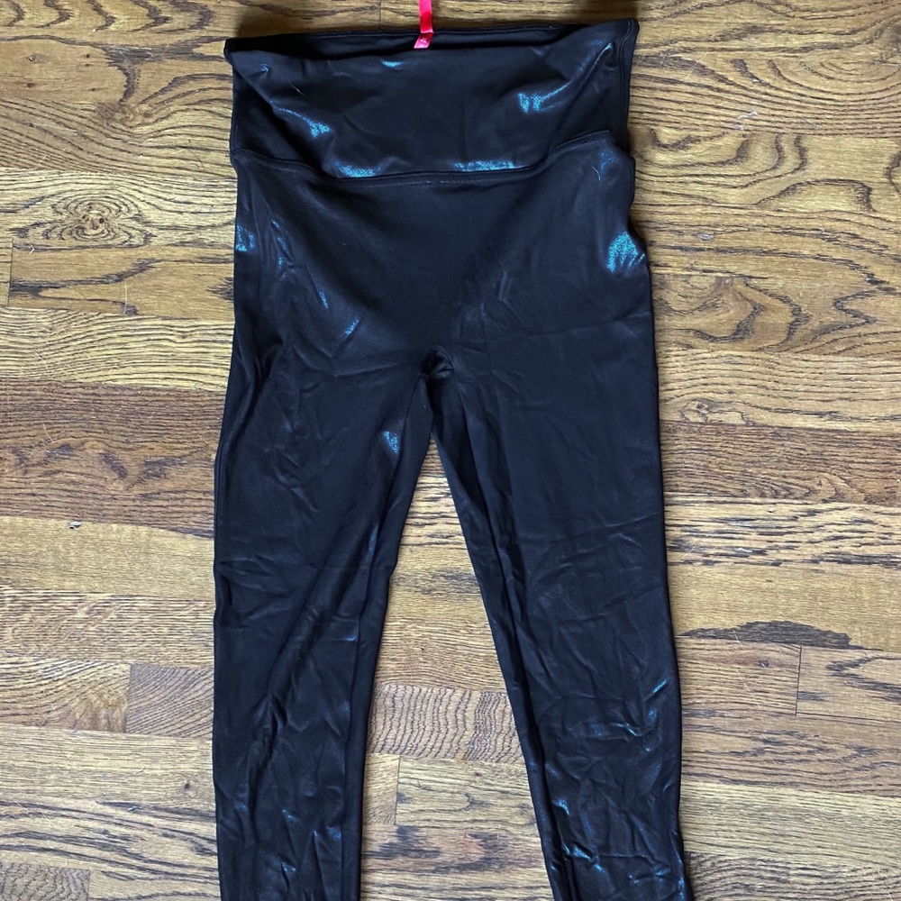 Spanx black leggings size LG